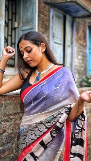 Radha Krishna Batik Silk