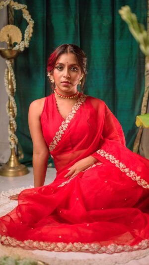 Red Kalka Blouse